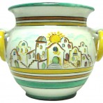 Casque-pot casette Ceramica Vietrese decorata a mano